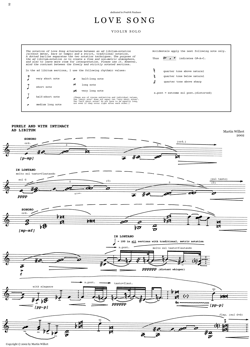 Large image illustration of LOVE SONG (violin) 